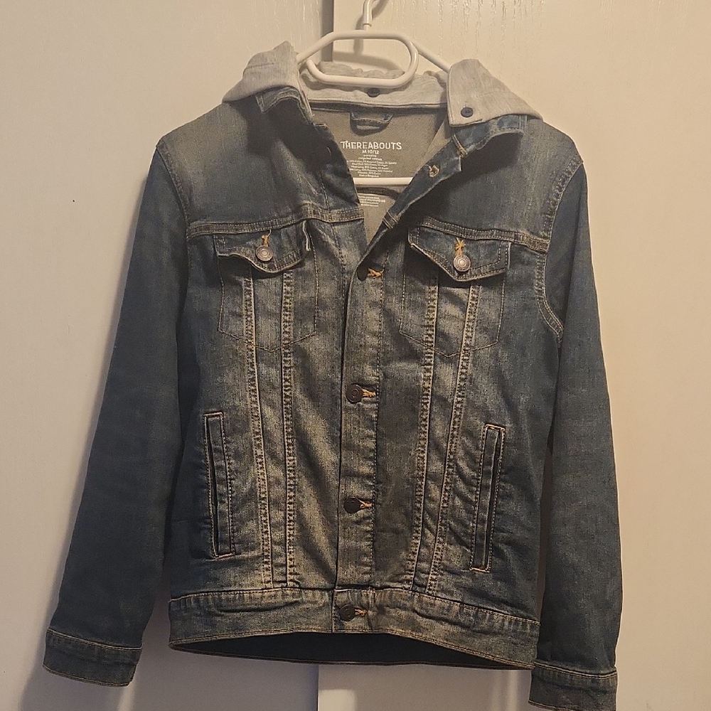 Kids Denim Jacket with Hood